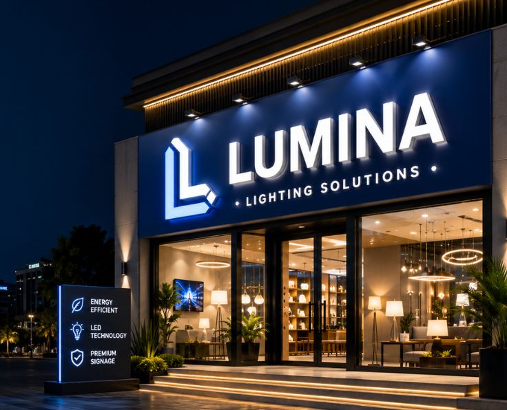 front lit signage design