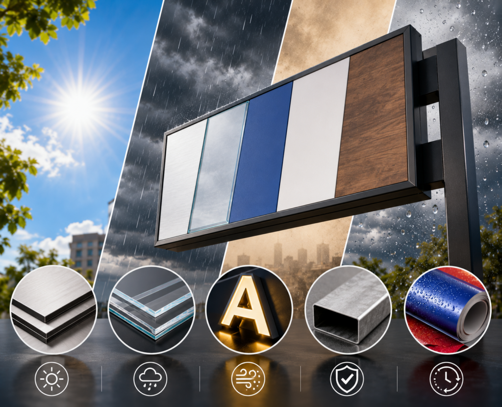 How to Choose the Right Outdoor Signage Material for Indian Weather