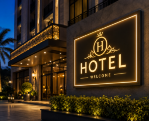 Energy-Efficient Hotel LED Sign Board