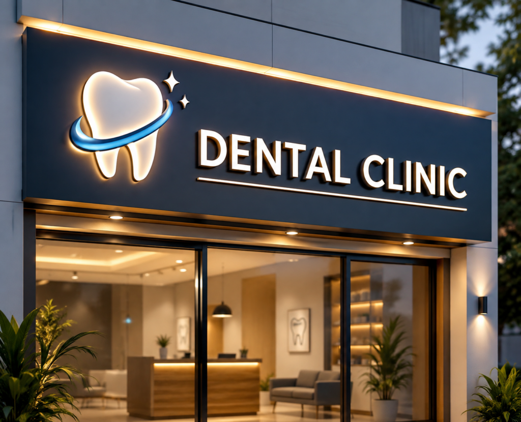 Dental Clinic Sign Board Design Ideas for a Modern and Professional Practice