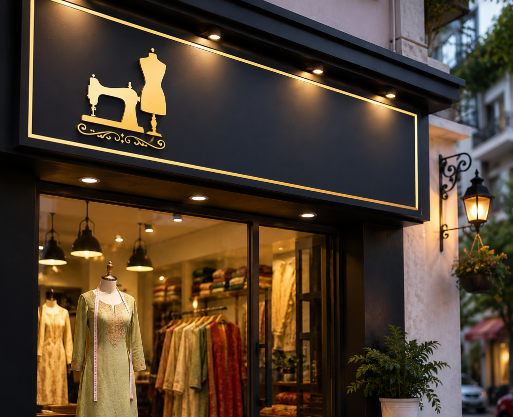 Tailoring Shop Name Board Design Ideas to Make Your Shop Stand Out