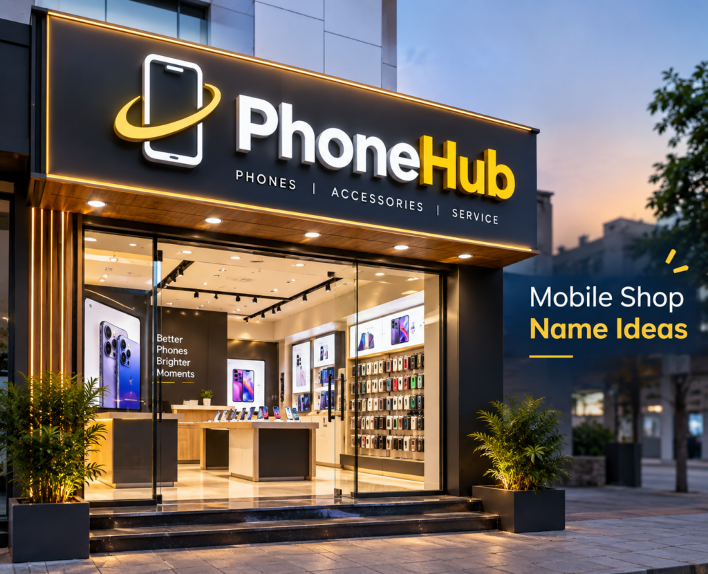 Best Mobile Shop Name Ideas in India With Sign Board Design Tips