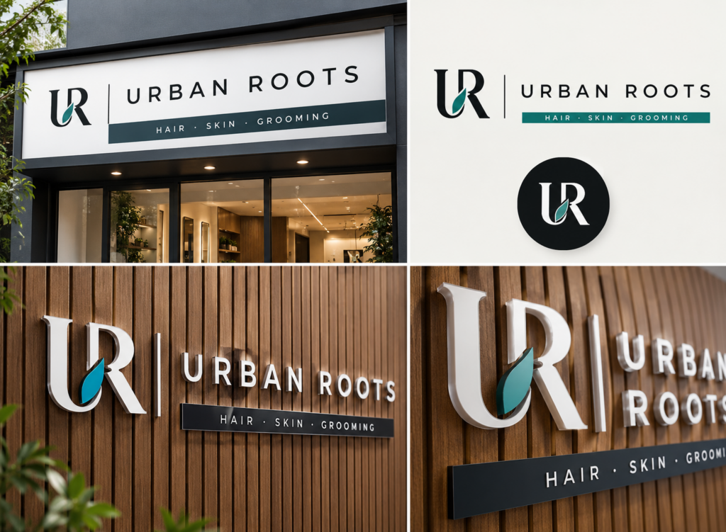 Urban Roots Salon Signage Collection