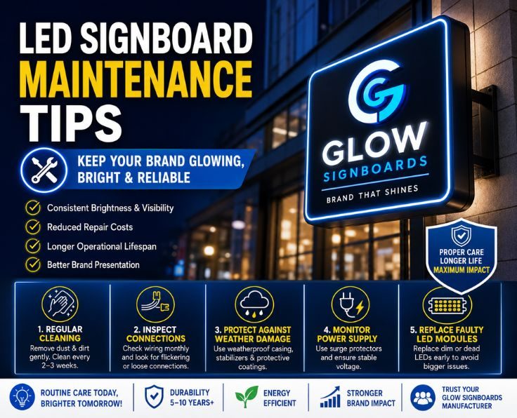 LED signboard maintenance tips