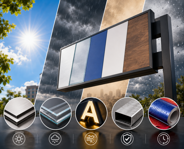 Right Outdoor Signage Material for Indian Weather
