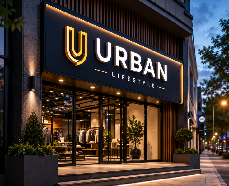 Storefront signage