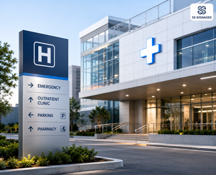 hospital sign board