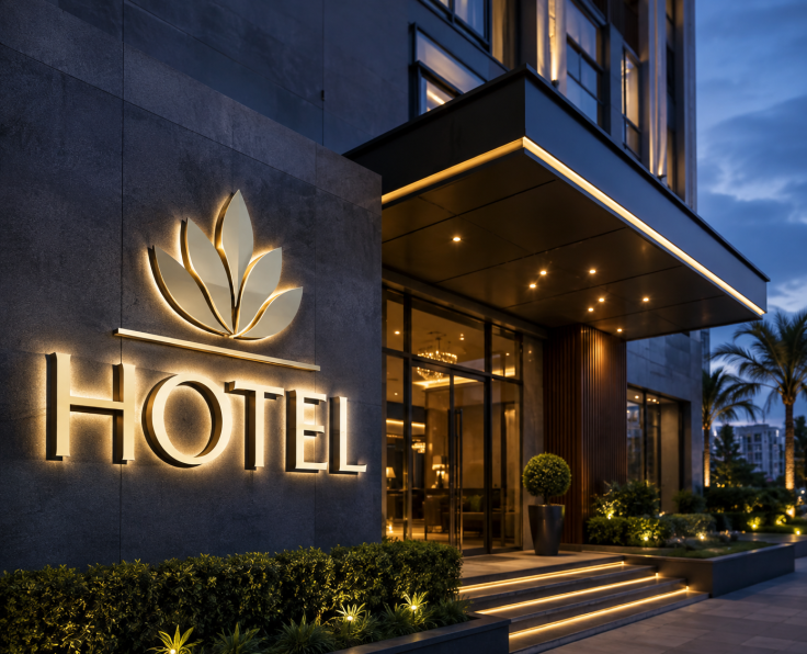 hotel signboard